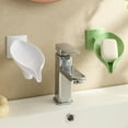 thumbnail image 3 of Wall Mount Soap Dish Organizers with Auto Draining PP Plastic Kitchen Bathroom Space Saving Solution Soap Holder Tray, 3 of 18