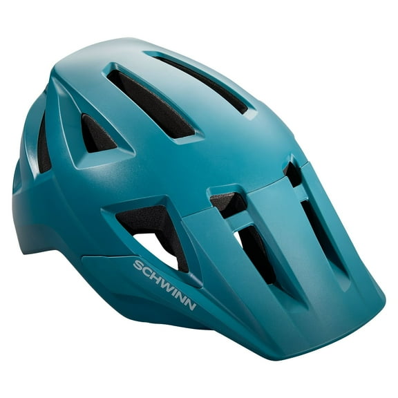 Schwinn Axum Youth Unisex Mountain Bike Helmet, Ages 8-14, Teal, Green