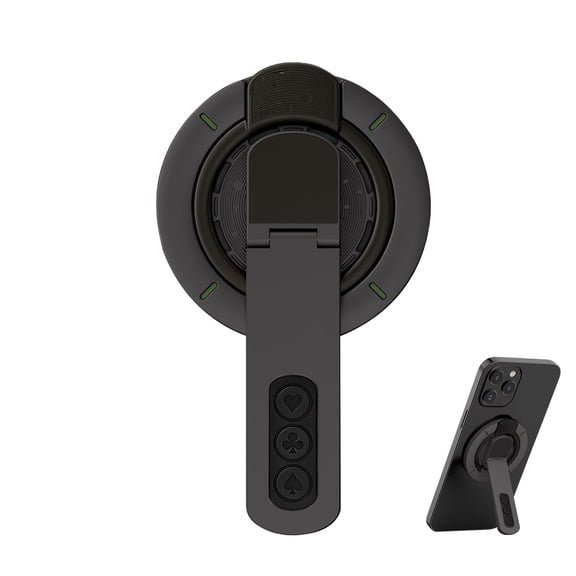 Phone Grip Stand,3-in-1 Magnetic Finger Ring Holder with Double-Sided Magnet,Magnetic Phone Stand for Phone