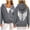 Dark Gray, variant on Womens Angel Wings Print Zip Hoodies Trendy Loose Fit Hooded Sweatshirts Long Sleeve Y2K Fall Fashion Jackets Y2K Hoodies Navy L