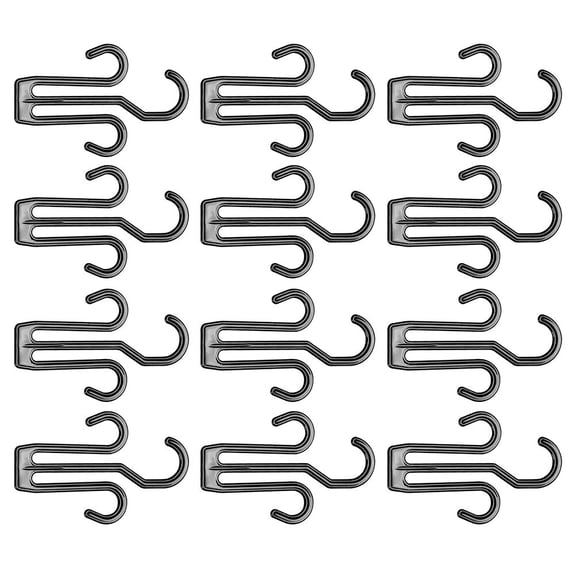 MERRYHAPY 12Pcs Slipper Hanger in Black Color for Travel and Home Use