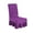 Purple, variant on Dining Chair Covers with Skirt, Universal Easy Fitted Dining Chair Slipcovers High Stretch for Home Ceremony Banquet Wedding Party