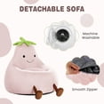 thumbnail image 2 of MCQ 24 Inch Bean Bag Chair, Small-Scale Sofa Couch with Soft Filler, Pink, 2 of 7