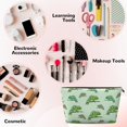 thumbnail image 3 of Toiletry Bag, cartoon chameleon cute lizard Leather Waterproof Travel Makeup Cosmetic Bag Organizer, Large Capacity Toiletry Bag for Travel Size Toiletries, Skin Care Bag for Women, 3 of 8