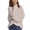 Beige, variant on ManxiVoo Women's Artistic Print Crewneck Knit Sweater Long Sleeve Vintage Inspired Pullover Top L Size Beige