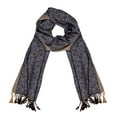 thumbnail image 1 of Peach Couture Elegant Floral Pattern Pashmina Wrap Shawl Scarf (Floral Silver Gold), 1 of 1