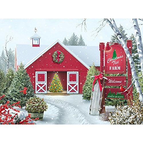 1000 Piece Jigsaw Puzzle for Adults 1000 pc Snowy Winter Holiday Jigsaw by Artist H.Hargrove Bits and Pieces an Old Fashioned Christmas