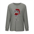 thumbnail image 4 of Ichuanyi liquidación de la moda para mujeres manga larga estampado navideño tops blusa ICHUANYI WER202308240695, 4 of 6