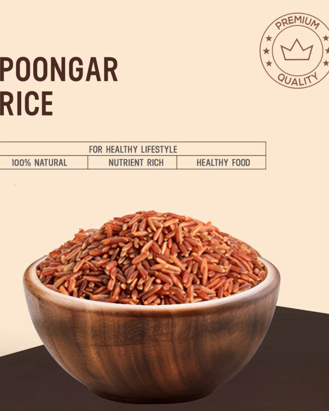 Shastha Traditional Heritage Poongar Red Rice Whole Grain, 10 lbs, pack of 1