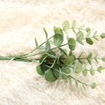 thumbnail image 4 of 4 Uds hojas artificiales de eucalipto follaje de plantas falsas para el hogar, jardín, oficina, decoración de boda verde, 4 of 5