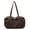 Coffee, variant on KKLDOGS Leopard Print Canvas Duffle Bag, Large Capacity Casual Weekender Shoulder Handbag for Travel & Daily Use