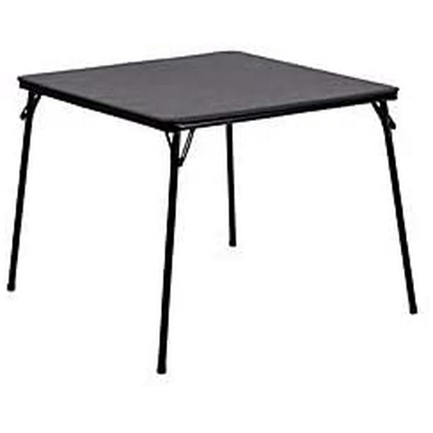 Flash Furniture Folding Card Table Black Foldable Square Portable With Collapsible Legs Com Flash Furniture Folding Card Table, Square Card Table Dimensions