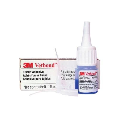 Pegamento para pañuelos veterinarios 3M Vetbond, 3 ml, para mascotas, impermeable
