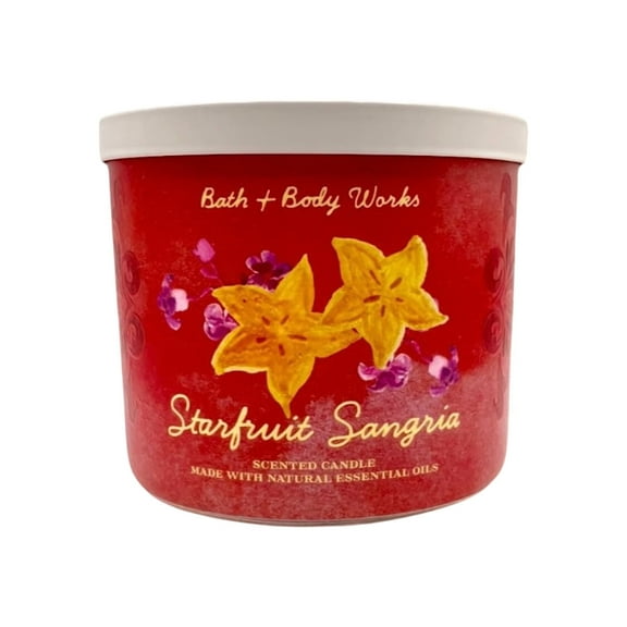Bath and Body Works Starfruit Sangria Scented 3-Wick Candle (14.5 oz / 411 g)