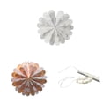 thumbnail image 4 of Advancent Estrella navideña 3D con luz ambiental, flor luminosa de papel, hecha a mano, para oficina, cafetería, restaurante, decoración Kits de decoración para fiestas Cadena de luces (20 LED), 4 of 5