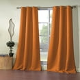 thumbnail image 4 of 2-Pack Ashmury 38 In. W X 84 In. L Polyester Window Panel In Chocolate, 4 of 5