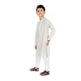 thumbnail image 3 of TRILOKI Kids Cotton Kurta Set for Boys Indian Traditional Ethnic Wear Off White, 3 of 6