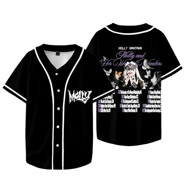 Molly Santana Molly y su Tour de la Semana de las Maravillas, chaqueta de béisbol, camiseta, camisetas de manga corta Unisex,Style 5,XL