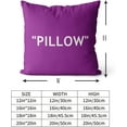 thumbnail image 3 of Hypebeast Room Decor,Off Purple Inspired Pillow Quotation Decorative Set of 2 Throw Pillow Cover,Sneakerhead Decor,Square Cushion Case for Home Sofa Couch Decoration 18"×18", 3 of 6