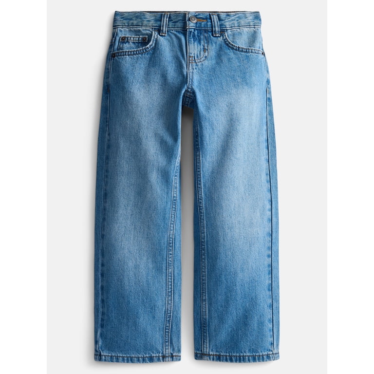 Wonder Nation Boys Relaxed Straight Leg Jeans photo 1