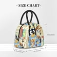 thumbnail image 2 of Netaao Bluey for Large Insulated Lunch Box for Work Adult Leakproof Portable Cooler Bag Reusable Lunch Tote Bag for Picnic, Stripes-One Size, 2 of 6