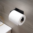 thumbnail image 3 of Portarrollos de papel higiénico sin taladrar, portarrollos de papel higiénico autoadhesivo de acero inoxidable 304 SUS para baño y cocina, negro, 3 of 5