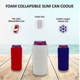 thumbnail image 3 of Blank Soft Foam Collapsible Slim Can Coolie (Purple, 1), 3 of 6