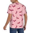 thumbnail image 2 of Lsque Dachshund Dog Puppy Pattern Mens Polo Golf Shirts Funny Graphics Shorts Sleeve Button Shirts Baseball T-shirt-3X-Large, 2 of 7