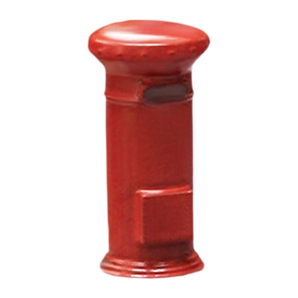HILABEE 1/64 Miniature Scenes Realistic Painted Collectibles Layout Props Tiny Model Postbox Red