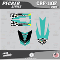 thumbnail image 4 of Kalair GFX Graphics Kit for Honda CRF110F (2019-2024) Pecker Series, 4 of 5