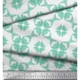 thumbnail image 3 of Soimoi Polyester Crepe Fabric Leaves & Floral Geometric Print Fabric by The Yard 42 Inch Wide, 3 of 5