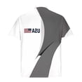 thumbnail image 5 of Men's American Flag Print Short Sleeve Collared Polo Shirt, Patterned Casual Top, Breathable Fabric Shirt for Summer, Patriotic Events, Golf and Everyday Wear Gray M, 5 of 5