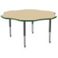 thumbnail image 6 of ECR4Kids 60in Flower Premium Thermo-Fused Adjustable Activity Table Maple/Green/Black - Super Leg, 6 of 8