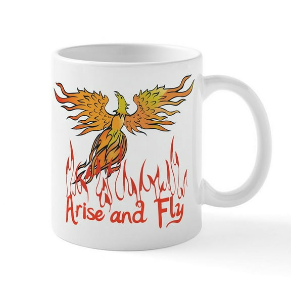 CafePress - Arise And Fly Mug - 11 oz Ceramic Mug - Novelty Coffee Tea Cup
