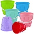 thumbnail image 4 of Paquete de 6 cubos de arena Chivao Castle de 18 cm y palas de 19,5 cm, 4 of 7