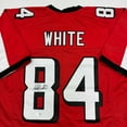 thumbnail image 2 of Autographed/Signed Roddy White Atlanta Red Football Jersey Beckett BAS COA, 2 of 4