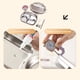 thumbnail image 4 of Fiambrera Bento de acero inoxidable 1500 ml | Contenedor de 4 compartimentos a prueba de fugas para adultos | Apta para microondas, lavavajillas y congelador | Incluye cuenco para sopa y cubiertos, 4 of 6