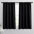 thumbnail image 1 of Bloque de luz solar Blackout Curtains RYB HOME de 42 x 45 pulgadas, color negro, 1 of 9
