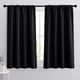 thumbnail image 1 of Bloque de luz solar Blackout Curtains RYB HOME de 42 x 45 pulgadas, color negro, 1 of 9