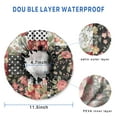 thumbnail image 3 of Shower Caps,Pioneer Flower Floral Print Pattern Waterproof Shower Cap for Women 4 Pieces,Double Reusable Hair Cover for Shower PEVA Elastic Stretch Hem, 3 of 7