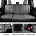 thumbnail image 3 of Coverado Custom Front Seat Covers Waterproof Faux Leather Seat Protectors, Fit for 2015-2023 F150, 2017-2023 F250 F350 Crew Cab, Gray, 3 of 7
