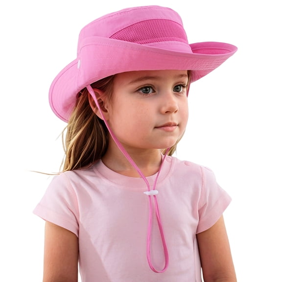 Outdoor Children's Sun Hat UPF 50 Quick Dry Adjustable Bucket Hat Windproof Waterproof Beach Fishing Safari Hat
