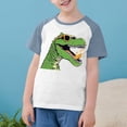thumbnail image 3 of RXIRUCGD 2025 Vêtements d'Été pour Enfants Tout-Petits Garçons Filles Mode Mignon Col Rond Imprimé Manches Courtes Haut, 3 of 7