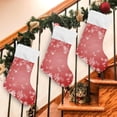 thumbnail image 7 of Coolnut 17.7 Inch Christmas Stockings, 2 PCS Winter Christmas Snowflake Presonalized Large Stocking Sock for Family Holiday Xmas Party Decorations, 7 of 7