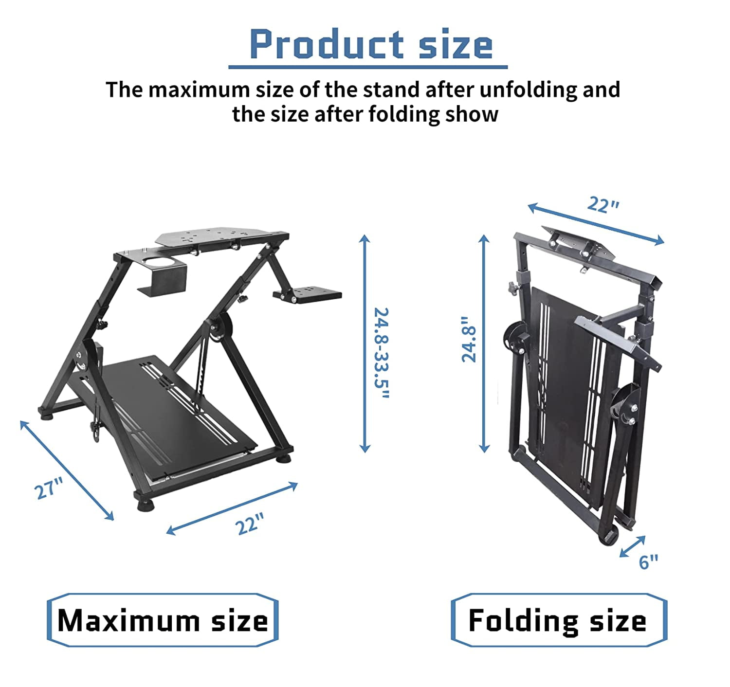 Wheel Stand Pro G Racing Wheel Stand Compatible With Logitech G29 G923 G920  G27 & G25 Wheels, Deluxe, Original V2. Wheel and Pedals Not included.