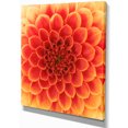 thumbnail image 2 of Abstract Orange Flower Design - Floral Canvas Art Print, 2 of 3