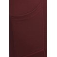 thumbnail image 4 of Solid Fleece Lined Sports Leggings With Side Pockets - Burgundy, 4 of 4