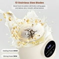 thumbnail image 5 of LINKChef Nut Milk Maker 40 oz Almond Oat Soy Milk Maker Blender with Self-Cleaning, Delay Start and Keep Warm, Homemade Dairy-Free Milk Machine for Hot & Cold Drinks, 5 of 17