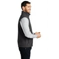 thumbnail image 3 of Port Authority Male Mock Neck Vest Black Char Hth X-Large, 3 of 6