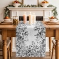 thumbnail image 2 of Table Runner 120 Inches Long for Kitchen Dining, Grey Eucalyptus Leaves Dresser Scarf Farmhouse, Dining Table Decorations for Wedding/Parties, Spring Summer Botanical 13 x 120 In, 2 of 8